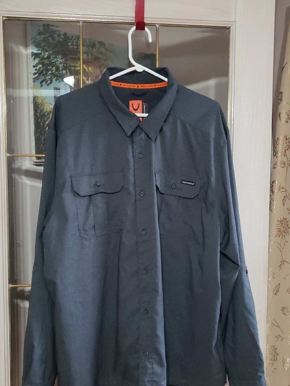 HUNTSHIELDHuntshield Men's Brome No Fly Zone Shirt, Grey. XXL